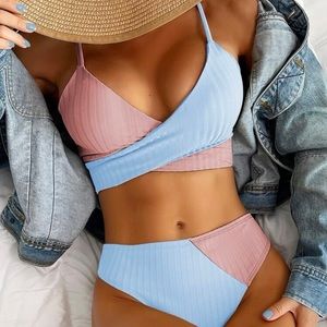 Cute wrap high waisted bikini- worn once